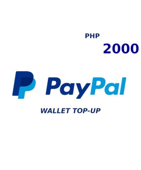 PayPal Wallet PHP 2000 Top Up Key GLOBAL